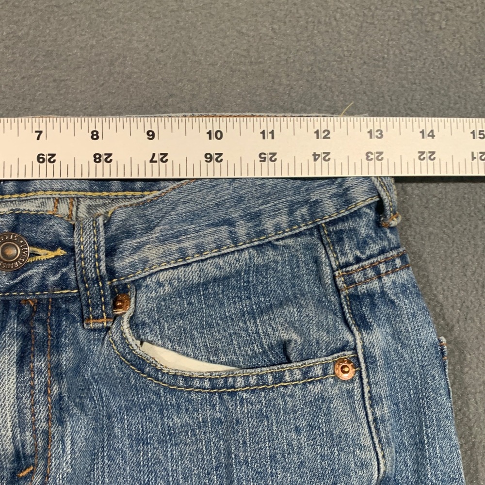 90s Boy's Levi's 550 Relaxed Fit Jeans Blue Denim W26 L26 Size 12‎ Regular - Picture 5 of 9